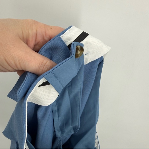 Ann Taylor The Petite Modern Wide Leg Trouser in Cool Cascades 12 Petite NWT - Picture 13 of 15